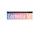 Replica Street Name Signs | Cornelia St (Color)