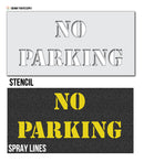 No Parking Stencil