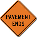 Pavement Ends (W8-3) Sign